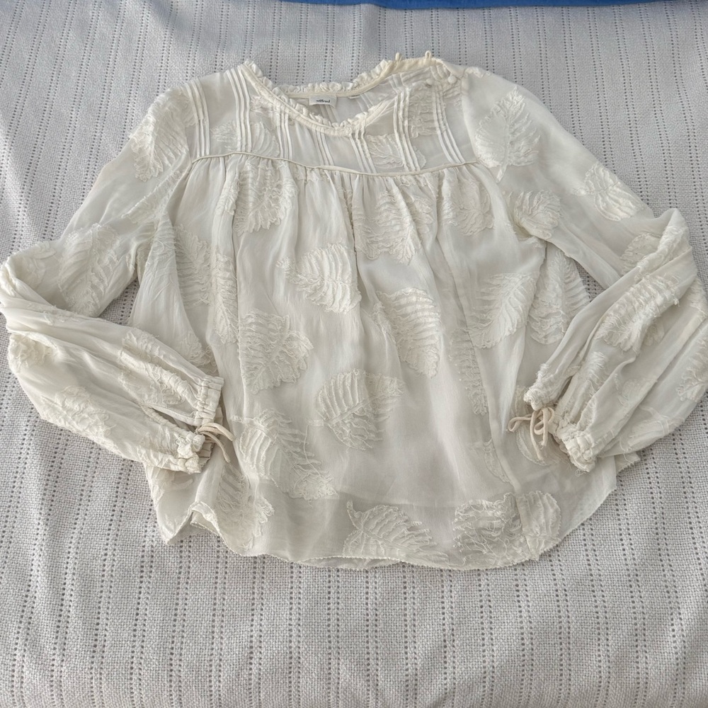 Aritzia Wilfred Long Sleeve Top - size S